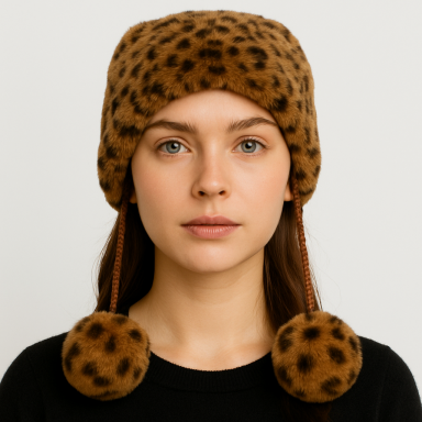 Pillbox Hat with Pom Poms